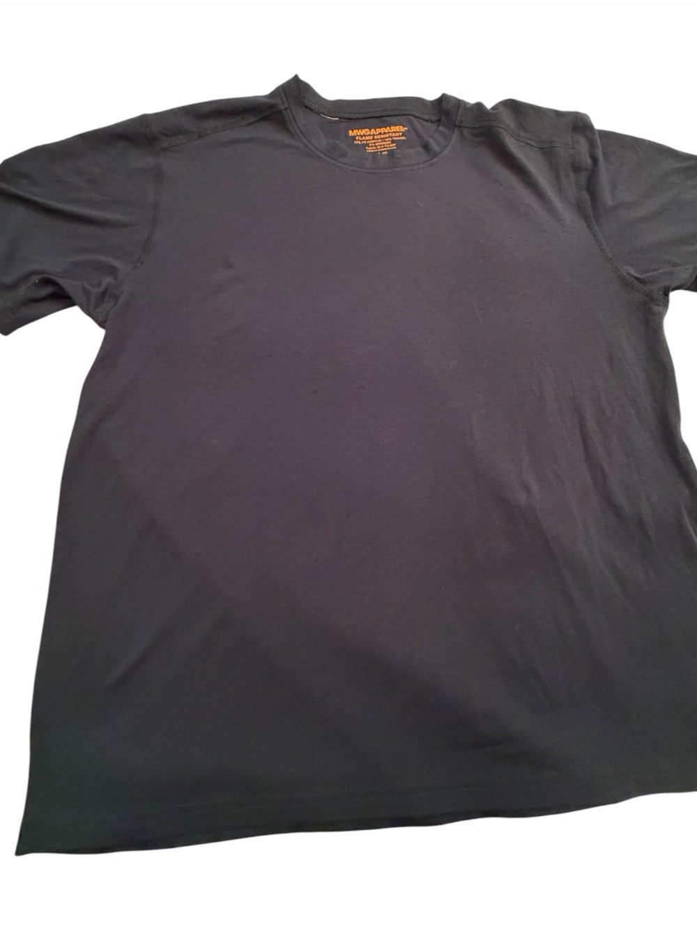 MPG Apparel short-sleeve Navy Crewneck Flame Resistant T Shirt-Size Large